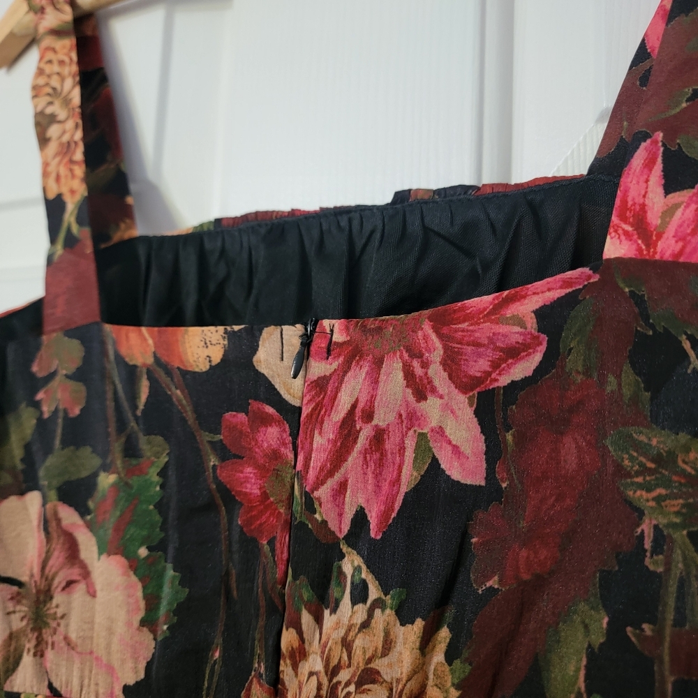 Fall Floral Tiered Midi Dress - Picture 6 of 8